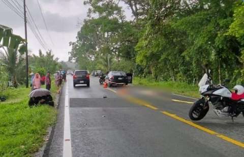 Vista general de la escena del fatal accidente. Foto: Noticia Changuinola