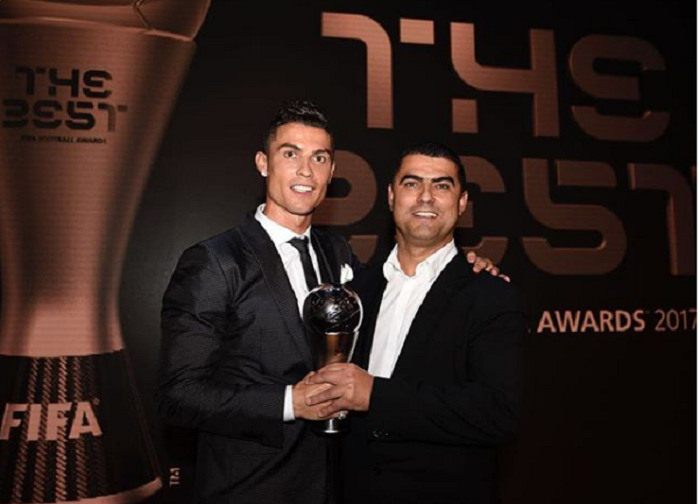 Cristiano Ronaldo junto a su hermano Hugo Aveiro. Foto: Instagram