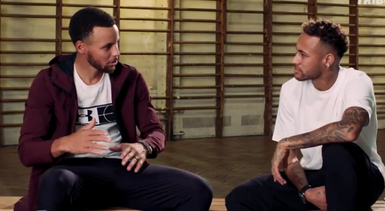 Curry y Neymar conversan de sus carreras, y anécdotas en una iniciativa del portal The Players Tribune. Foto: Twitter 