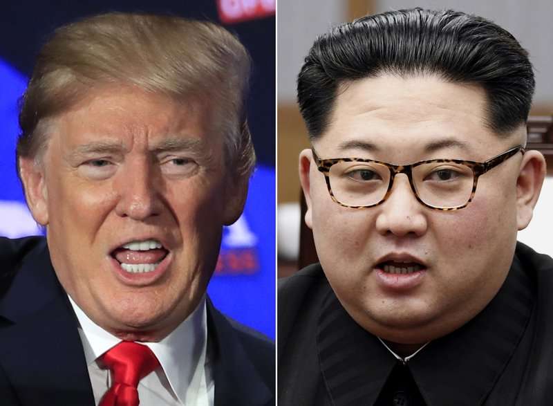 Presidente de Estados Unidos, Donald Trump, y el líder norcoreano, Kim Jong Un. Foto: AP