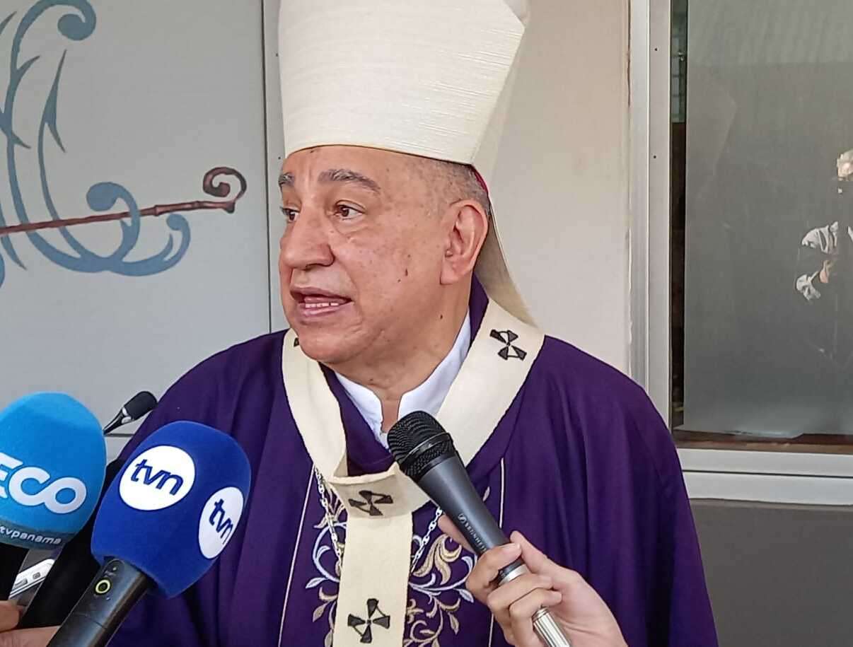 Arzobispo de Panamá. José Domingo Ulloa.   (Video-Foto: Víctor Arosemena)