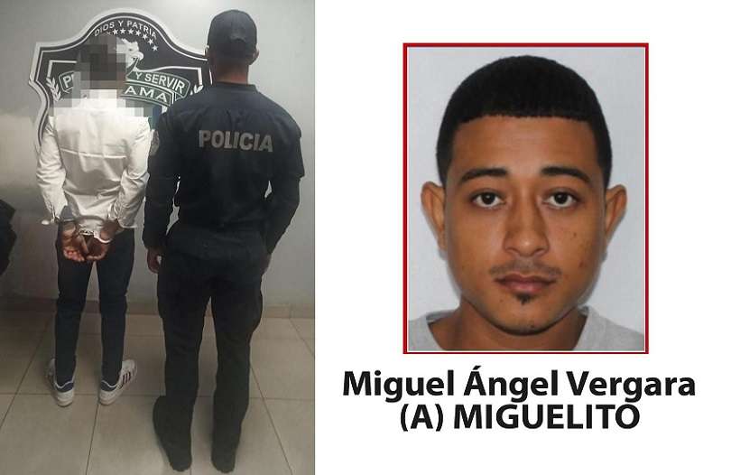 Miguel Ángel Vergara, alias &quot;Miguelito&quot;,  era buscado por pandillerismo.
