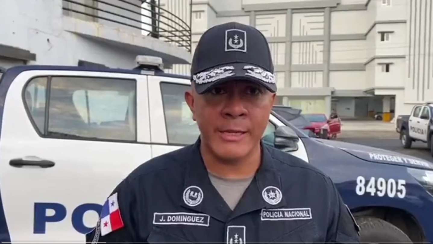 Comisionado Jorge Domínguez, efe de la tercera zona policial de Colón.