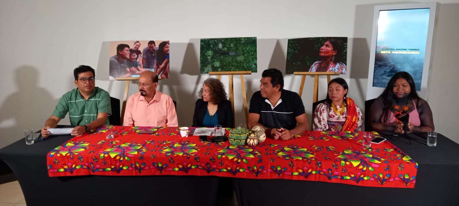Miembros de la Alianza Mesoamericana de Pueblos y Bosques (AMPB). (Foto-Video: Landro Ortíz)