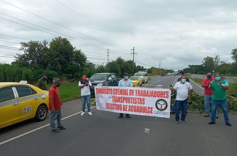 Aprovecharon la protesta para solicitarle al Gobierno que les entreguen bonos del programa Panamá Solidario.