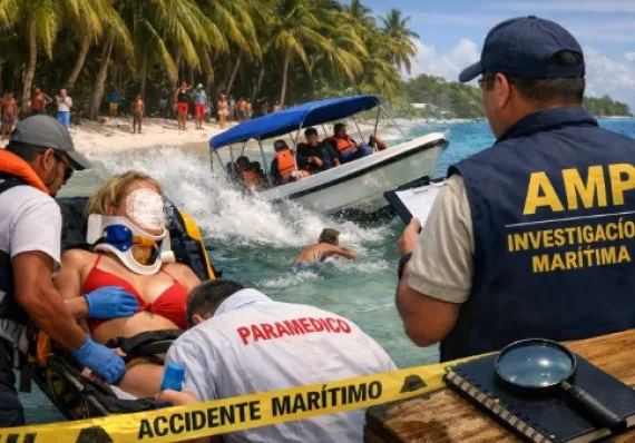 Lancha embiste a turista en Cayo Zapatilla y AMP investiga 