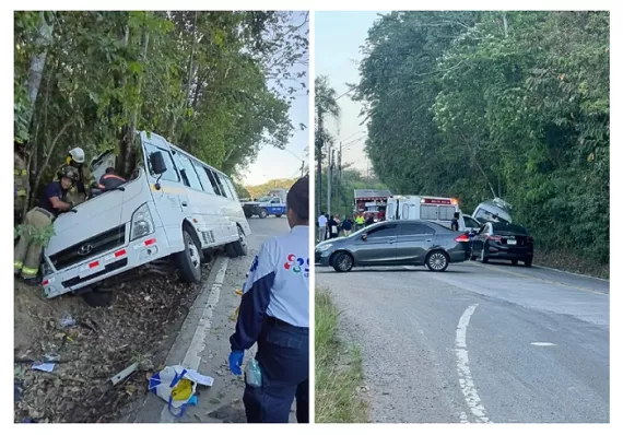 Dos heridos graves y 20 lesionados deja choque en la salida de Veracruz