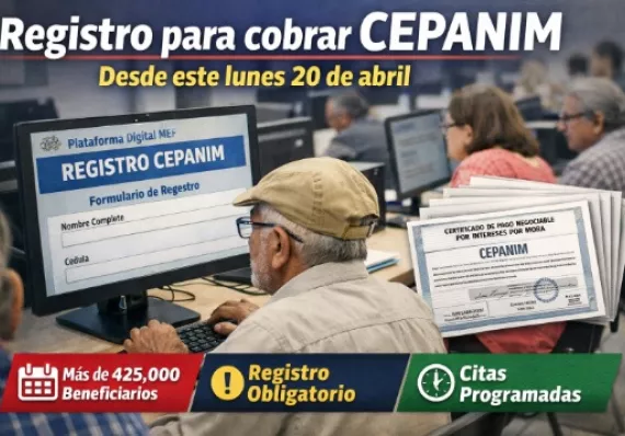 ¡Vivo! Mañana abre registro para cobrar CEPANIM 
