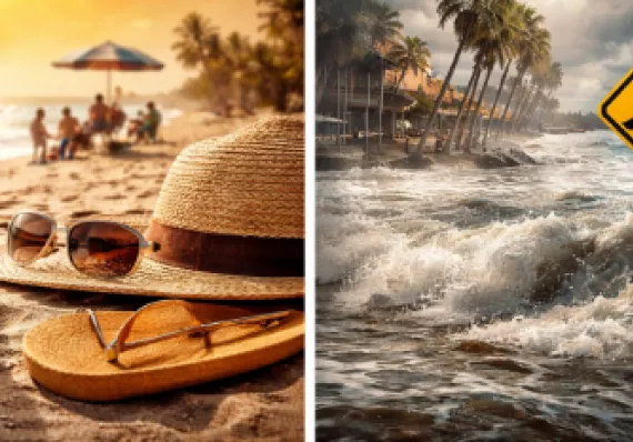 Sol candela y mar bravo: Panamá bajo doble alerta 