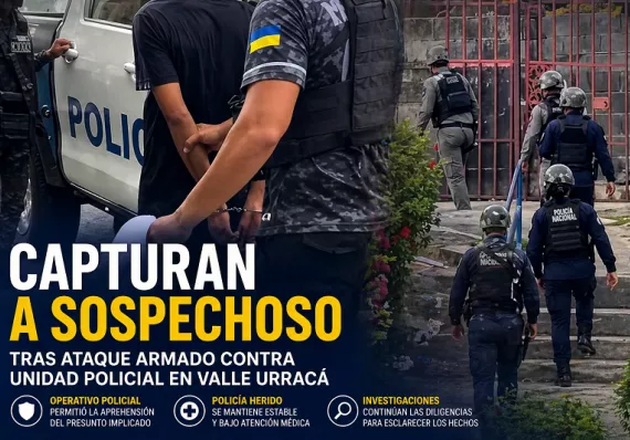 Capturan a sospechoso tras herir a policía en Valle Urracá