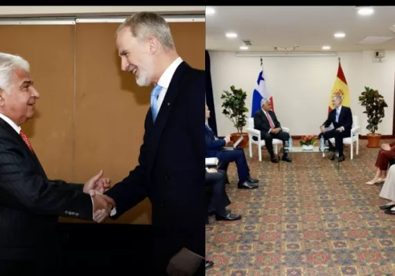 Mulino se reúne con el rey Felipe VI en Costa Rica