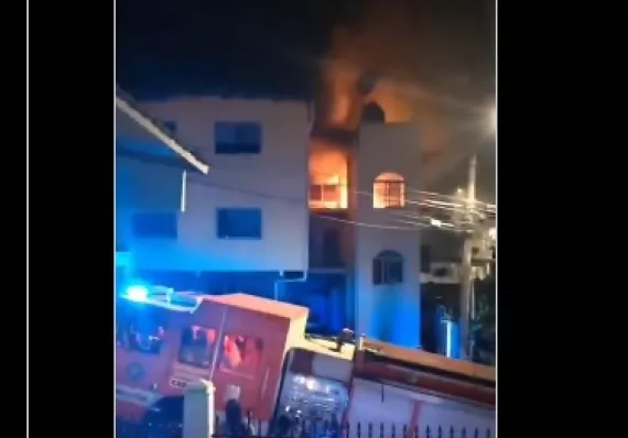 Explosión y candela en Samaria