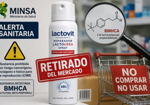 Minsa saca del mercado desodorante por contener sustancia prohibida