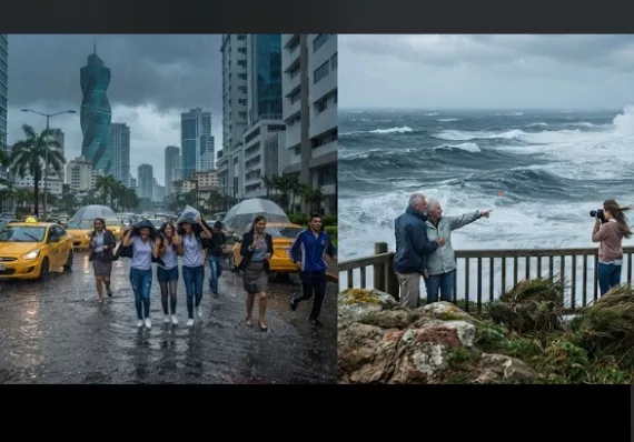 ¡A sacar el paraguas y ojo al mar! IMHPA prevé aguaceros