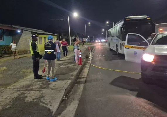 Peatón muere atropellado en sector de Coiner, Colón