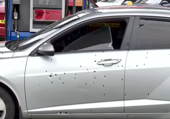 Peliculón en Pueblo Nuevo: balacera en gasolinera, persecución y dos detenidos