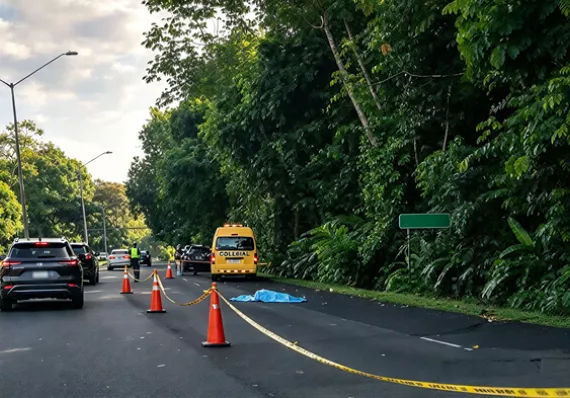 Persona muere atropellada en la vía La Amistad cerca del parque Metropolitano