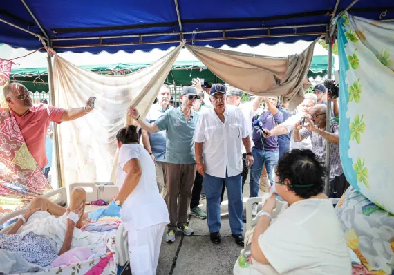 Mulino anuncia carpas refrigeradas y 37 mil bolsas de comida tras sismo