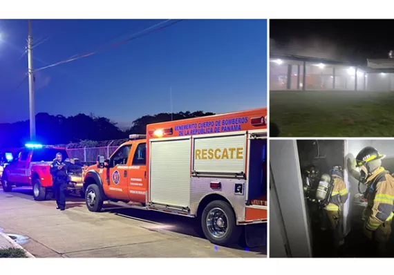 Se incendia depósito del Hospital Rafael Estévez