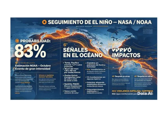 NASA detecta señales de un posible El Niño extremo