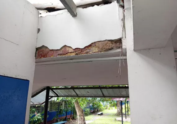  Pared cae en escuela de La Chorrera y Meduca advierte sobre regreso a clases
