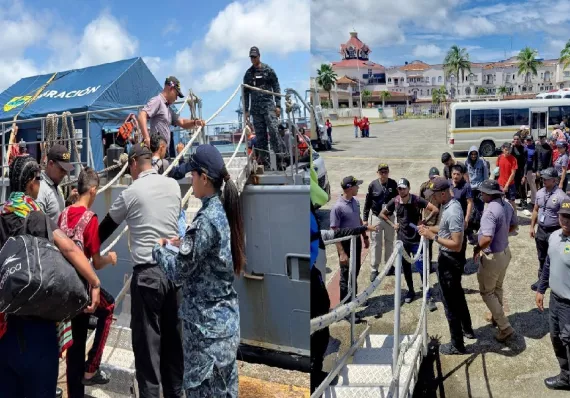 Más de 130 migrantes salen de Colón rumbo a Puerto Obaldía 