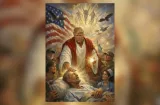 Trump defiende su imagen representado como Jesús