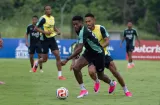 Hoy entrenarán y luego viajan a Brasil 