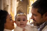 Kate Rodríguez bautiza a su hija Emilia en la Catedral de Luján