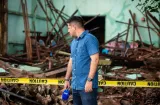 Casa de sus padres y suegros afectada por el sismo