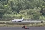 Avioneta se accidenta al aterrizar de emergencia en Aeropuerto Panamá Pacífico