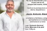 Honras fúnebres de Jesús Antonio Alemán serán el miércoles 8