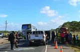 Colisión múltiple en vía Interamericana deja 16 personas lesionados