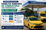 Panamá activa subsidio al combustible para transporte selectivo y colectivo