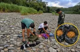Pillan a dos hombres con oro ilegal en maletas a orillas del río Cuango