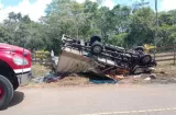 Tres lesionados en accidente vial en La Chorrera