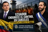 Noboa mira a Bukele y refuerza seguridad en cárceles de Ecuador