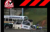 Mujer muere en brutal choque en la autopista Panamá La Chorrera 