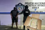 Retenido en vía Centenario con $100 mil en una caja de cartón