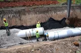Supervisan proyecto de alcantarillado sanitario en David