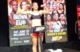 Panameña Nataly Delgado en peso para pleito de título mundial este sábado