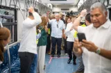 Mulino recorre la Línea 3 del Metro y evalúa los avances de la obra