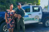 Policía rescata a venado cola blanca en San Miguelito