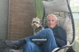 Bruno, el perrito que se robó el corazón de Martinelli 