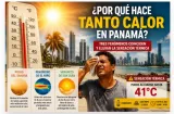 Calor aprieta: 3 fenómenos coinciden y elevan sensación térmica en Panamá