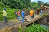 Inician construcción de nuevo puente tras colapso en Buena Vista