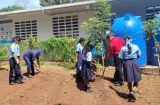 Enseñan técnicas de agricultura sostenible en huerto escolar del lago Alajuela