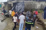 Ayuda y albergues para familias afectadas por oleaje en Gobea, Colón