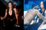 Usher frena baile sensual y baja a una fan del escenario en pleno concierto 
