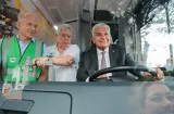 Mulino inaugura flota de buses 100% eléctricos en el Casco Antiguo